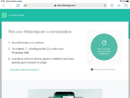 WA web ipad WA web ipad