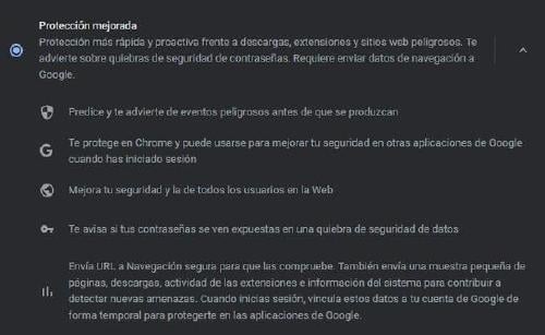 chrome seguridad mejorada chrome seguridad mejorada