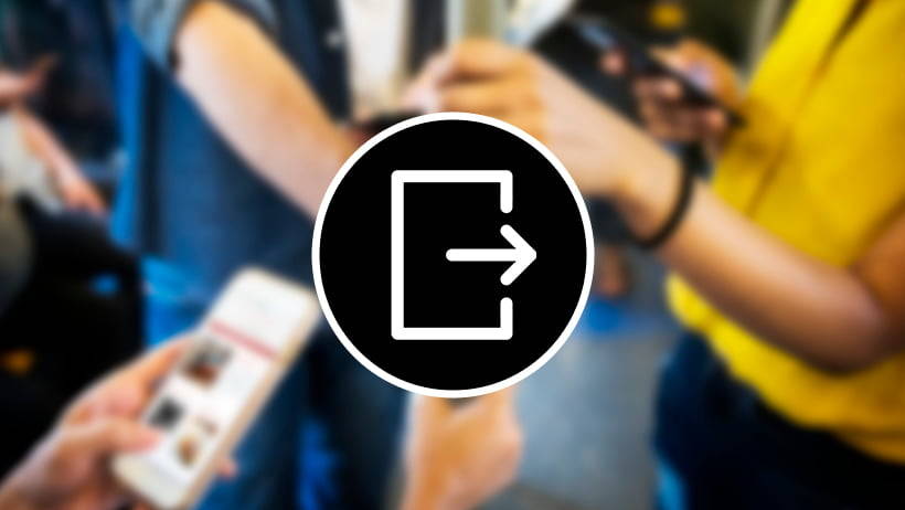 cerrar sesión android y apple