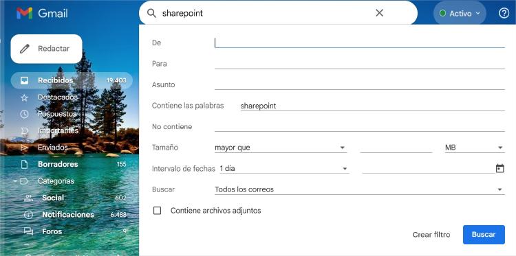 crear filtros gmail crear filtros gmail