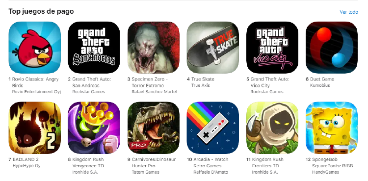 lista juegos iPhone lista juegos iPhone