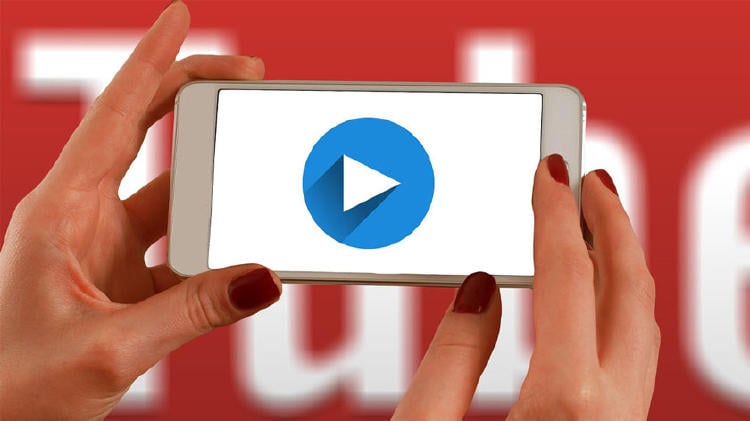 YouTube en un smartphone