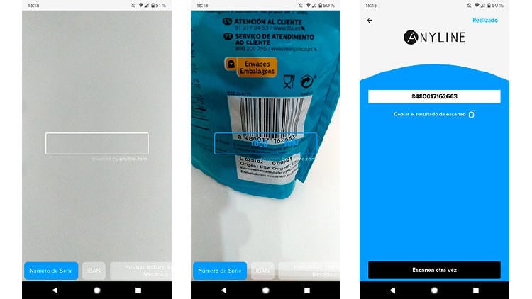 escanear copiar codigos movil app anyline