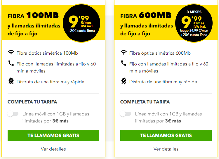 tarifas fibra tarifas fibra