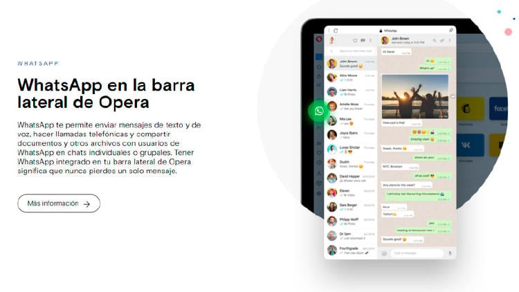 chat whatsapp opera