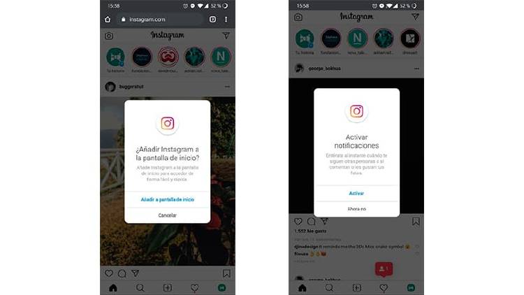 instagram lite instalar notificaciones