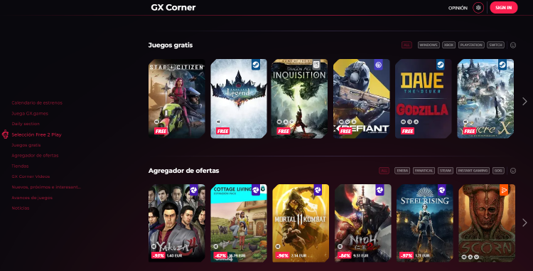 Opera GX juegos Opera GX juegos