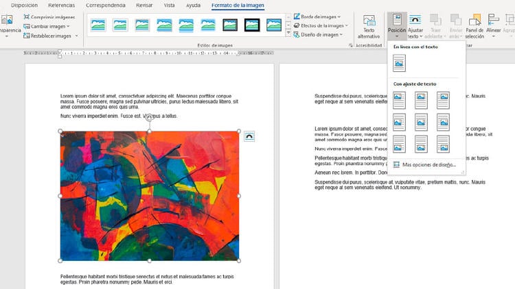 posición imagen word posición imagen word
