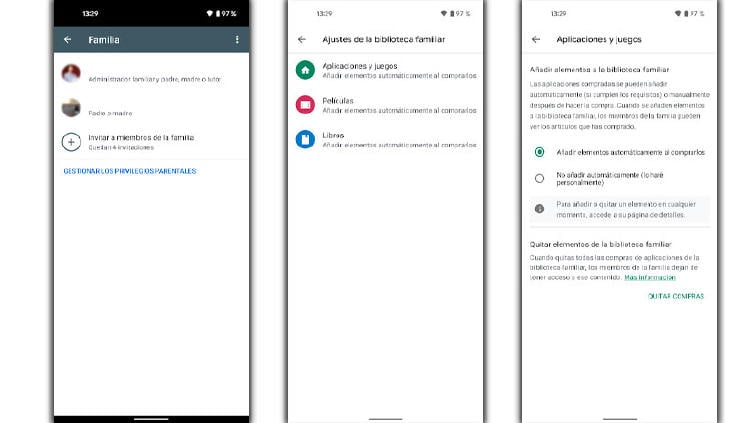 opciones miebros familia opciones miebros familia