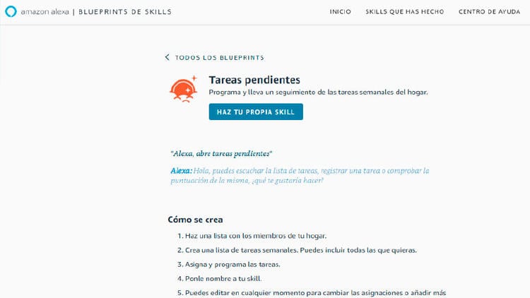 crear skills alexa