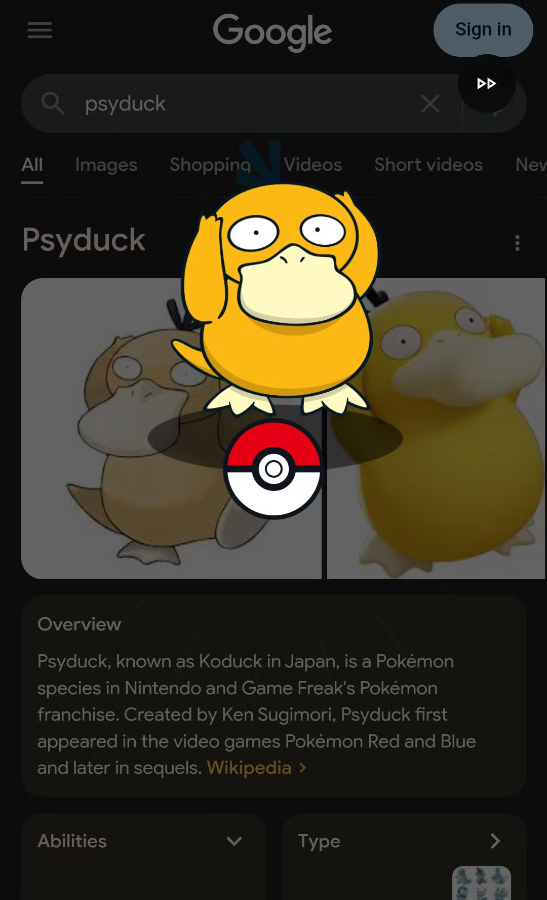 Pokémon Google
