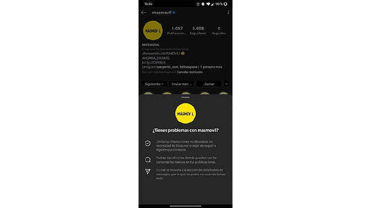 restringir instagram restringir instagram