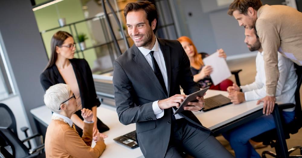 equipo en la oficina