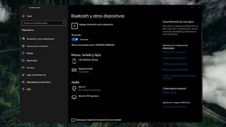 Dispositivos bluetooth