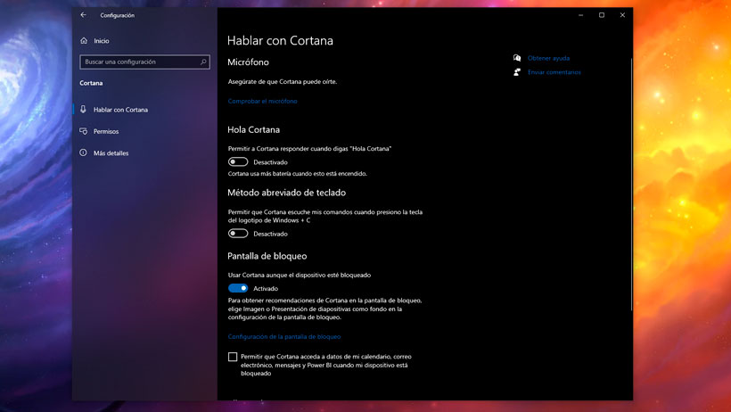 desactivar Cortana