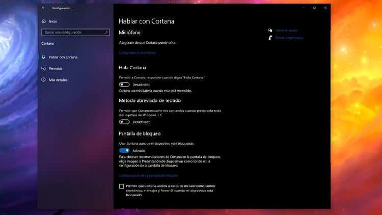 desactivar Cortana