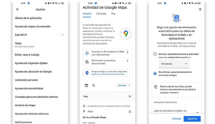ajustes google maps ajustes google maps
