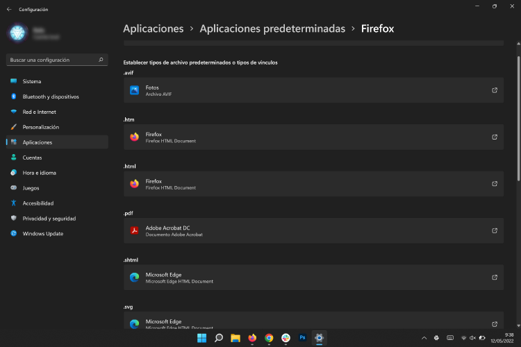 apps predeterminadas Windows 11