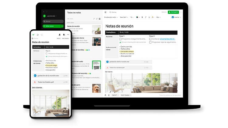 evernote movil app notas