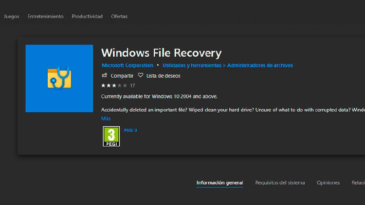 recuperar archivos windows 10