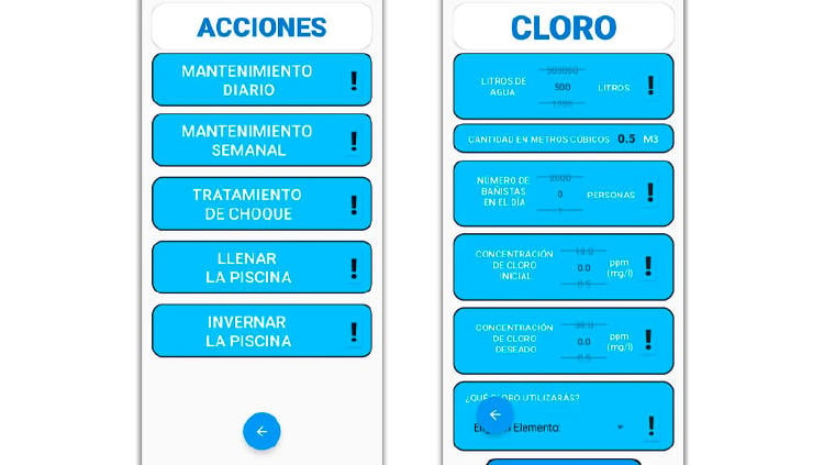 calcular cloro agua