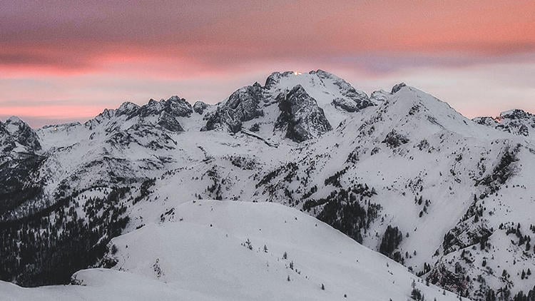 foto nieve atardecer foto nieve atardecer