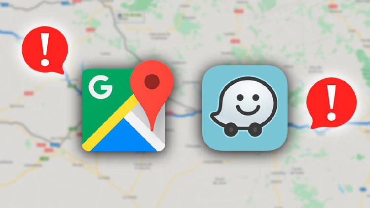 Alertas carretera Google Maps y Waze