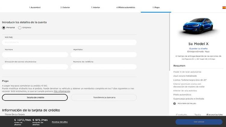 Pasos comprar Tesla en españa Pasos comprar Tesla en españa
