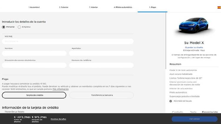 Pasos comprar Tesla en españa