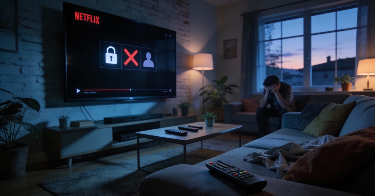 Netflix cuenta baneada