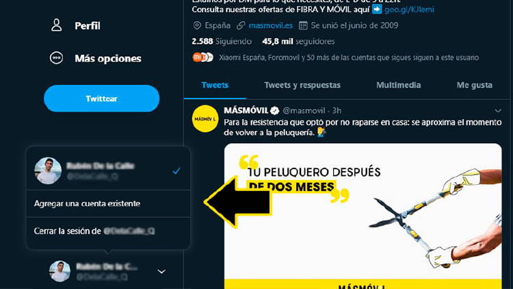 varias cuentas twitter ordneador varias cuentas twitter ordneador