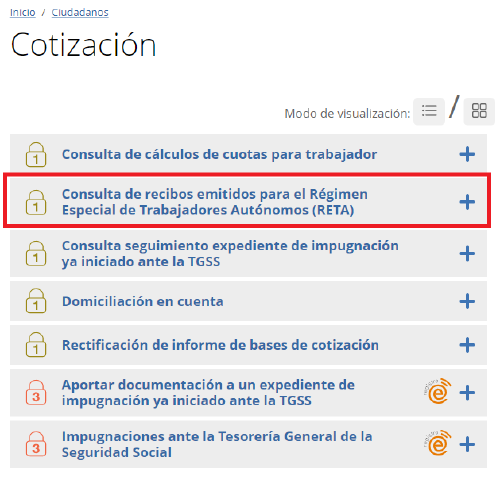 recibos RETA recibos RETA