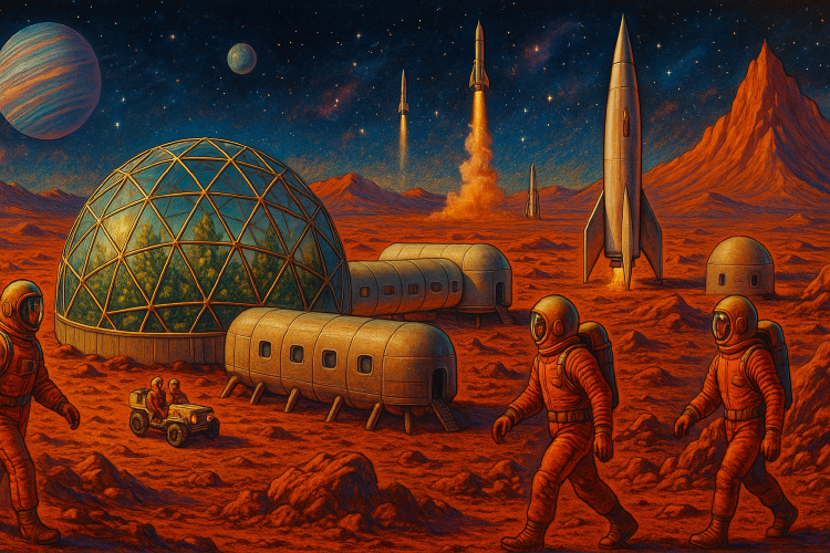 humanos en Marte humanos en Marte