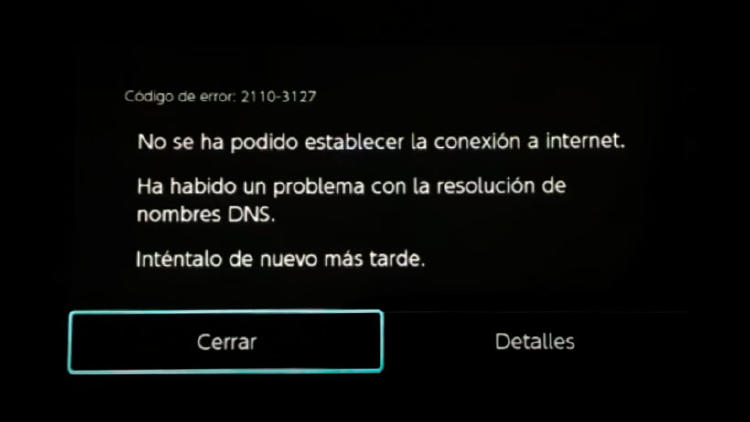 problema conexión wifi nintendo switch