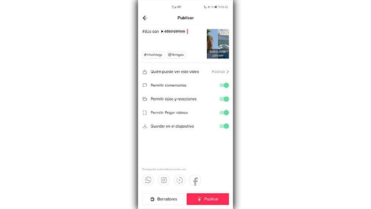 publicar duo tiktok publicar duo tiktok
