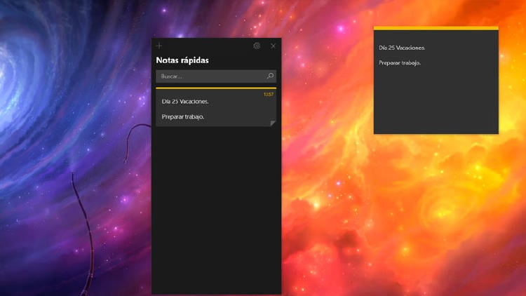 notas rapidas windows 10