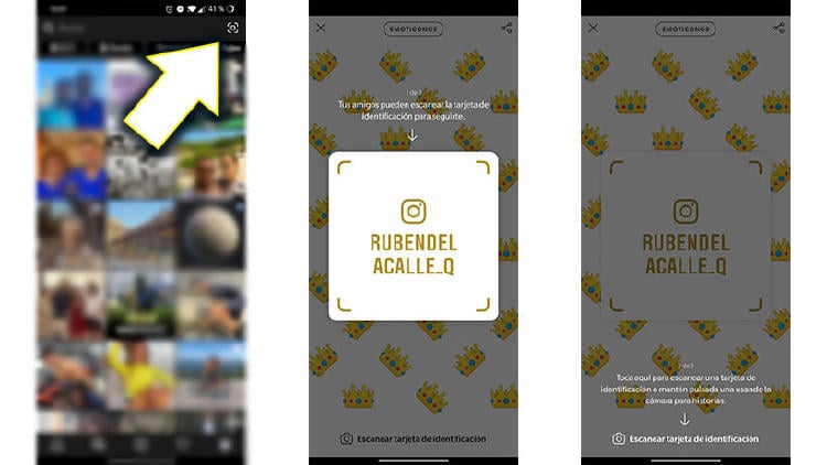 escanear tarjetas instagram escanear tarjetas instagram
