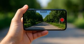 grabando con el movil en horizontal