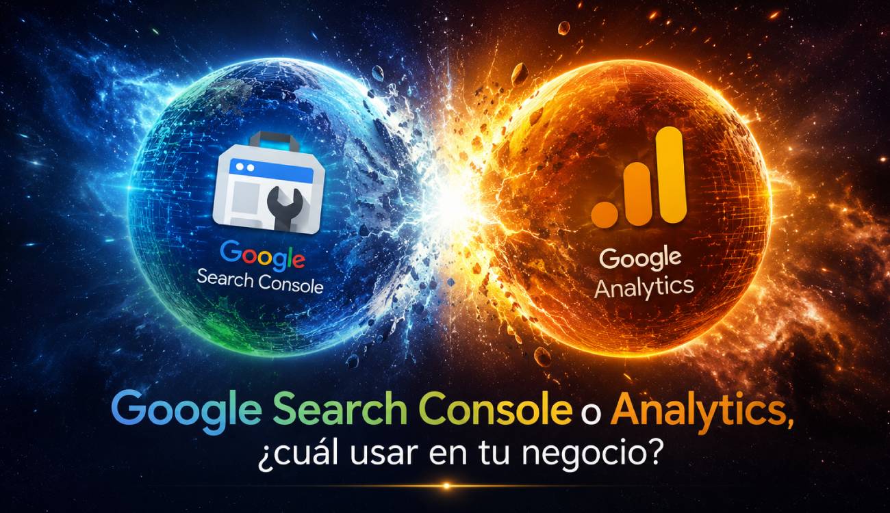 comparativa google search console analytics