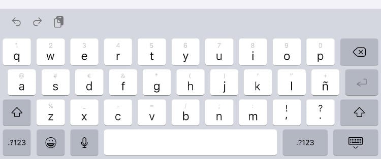 teclado movil ios