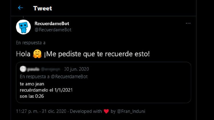 recordatorio twitter