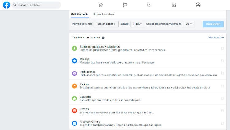 descargar datos fotos facebook descargar datos fotos facebook