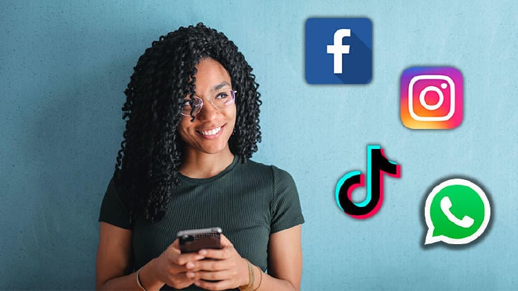 redes sociales instagram facebook tiktok whatsapp red social mas usada