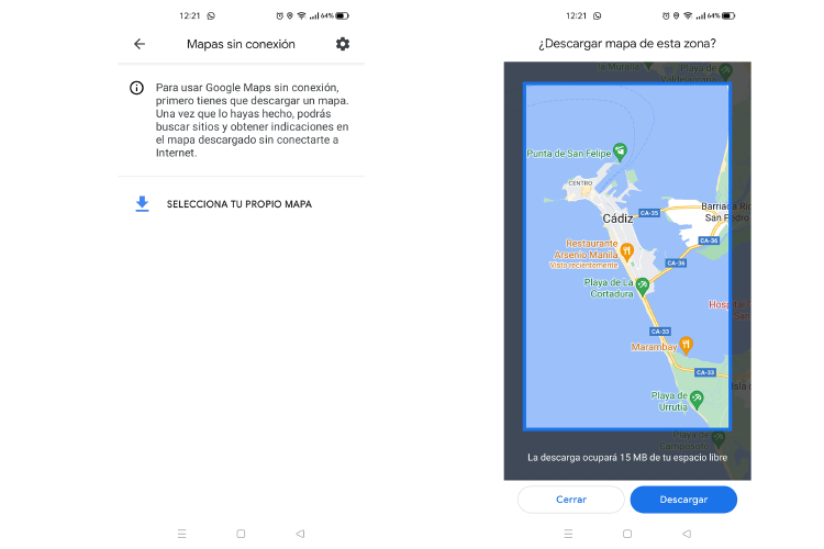 maps sin conexión maps sin conexión