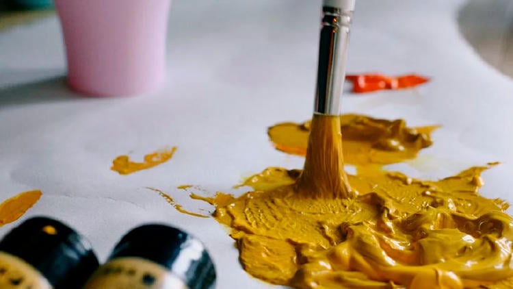 temperas color pincel pintar temperas color pincel pintar