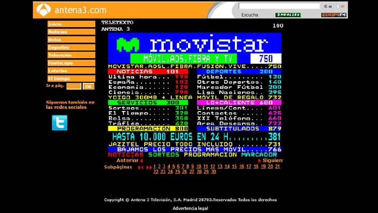 Cómo ver el teletexto online en tu móvil y ordenador Cómo ver el teletexto online en tu móvil y ordenador