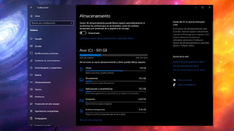 borrar archivos temporales Windows