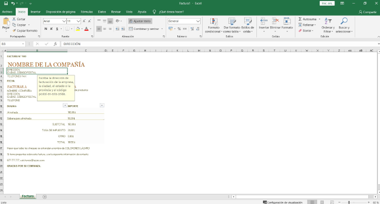 plantilla Excel facturación plantilla Excel facturación