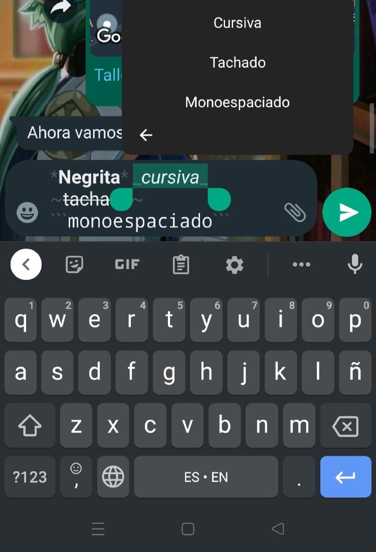 estilos de texto en whatsapp estilos de texto en whatsapp
