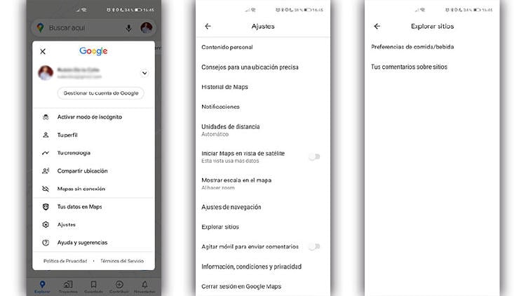 preferencias comida google maps preferencias comida google maps